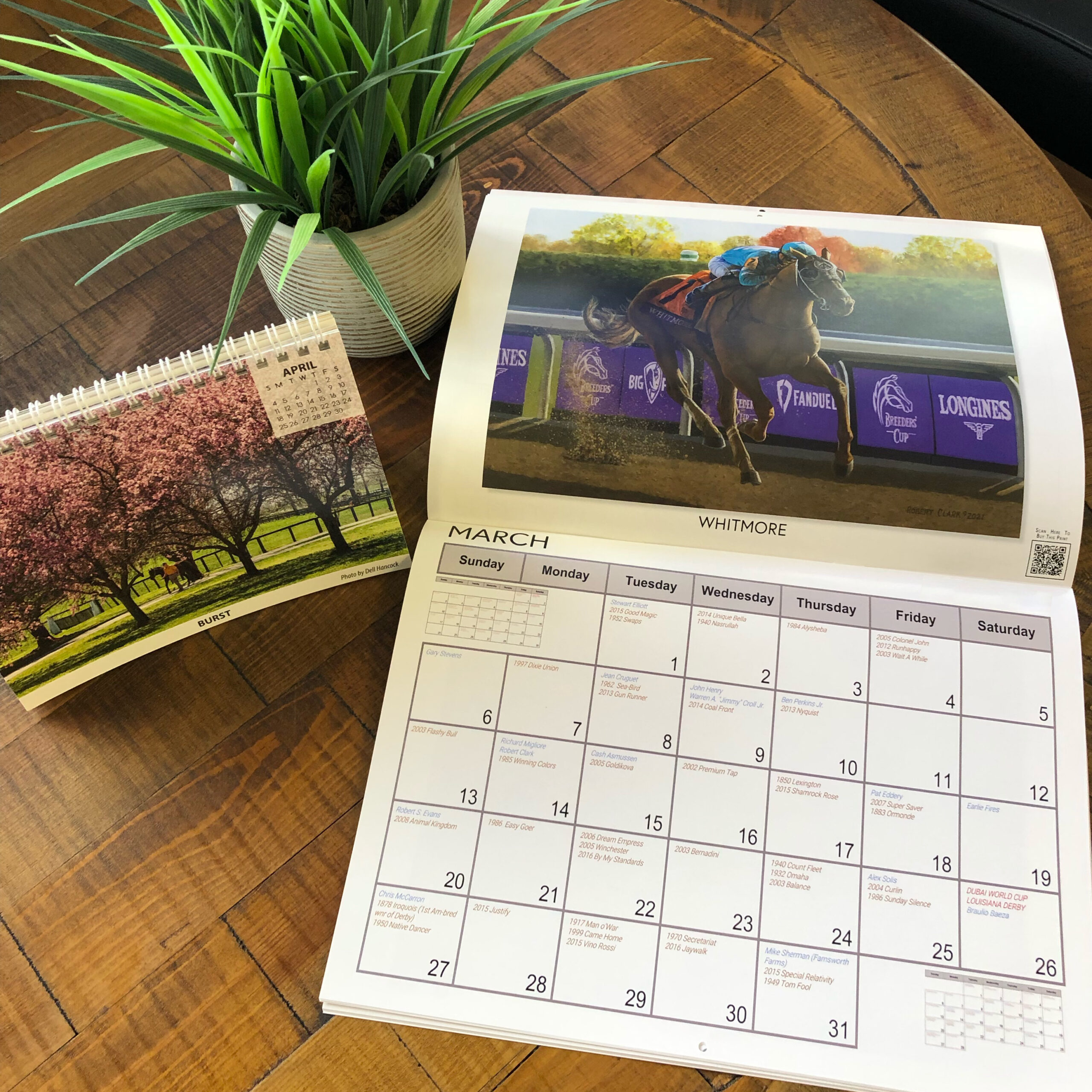 Custom calendar opened